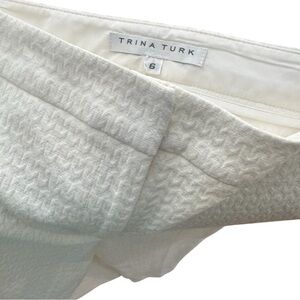 Trina Turk NEW Textured White Pants Size 6